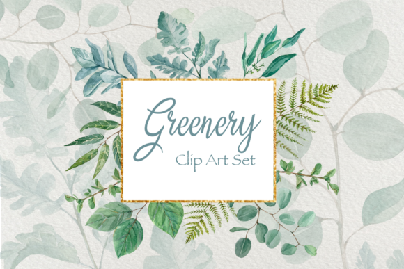 Greenery - Watercolor Clip Art Set Review for Real Embroidery Projects