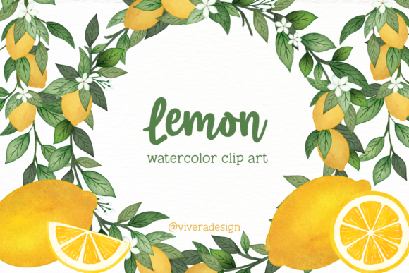 Lemon Watercolor Cliparts: A Fresh Take on Creative Illustrations