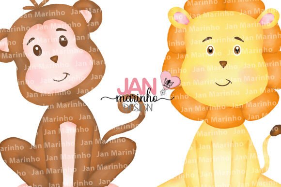 Safari Jungle Watercolor Clipart: A Versatile Graphic Design Asset for Crafters