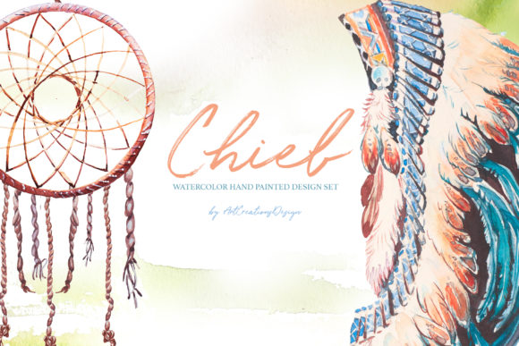 Watercolor Chief Design Set: A Versatile Illustration for Handmade Creations