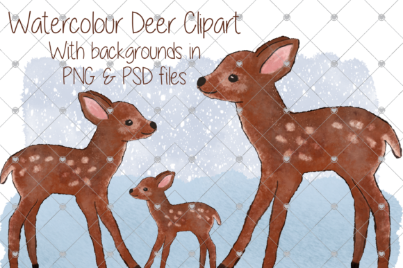 Watercolor Deer Illustrations: A Versatile Graphic Design Asset for Creative Campaigns