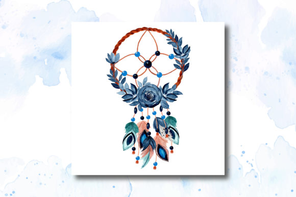 Watercolor Dream Catcher with Floral 5: A Versatile Illustration for Creative Marketing