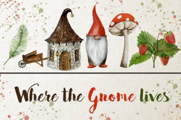 Watercolor Gnome Clip Art Set: A Delightful Addition to Creative Illustrations