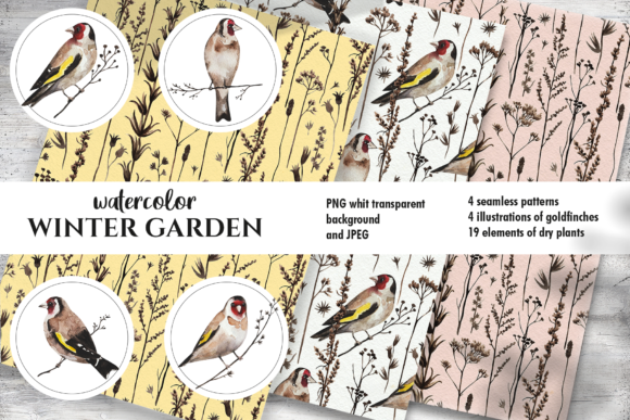 Watercolor Winter Garden: A Versatile Illustration for Seasonal Design Projects