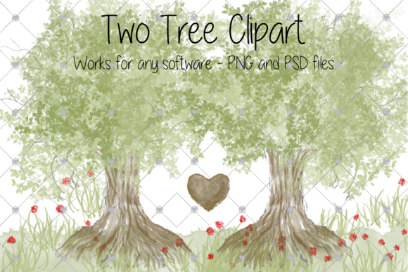 Watercolour Tree Clipart: A Versatile Illustration for Creative Designers